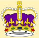 Queen Elizabeth Crown: Purple & Gold Crown
