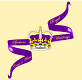 Royal Weddings Logo with Purple Queen Elizabeth Crown