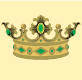 Prince of Monaco Crown: Gold & Jade Crown