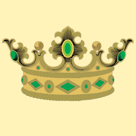 Prince of Monaco Crown: Gold & Jade Crown
