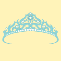 Princess Grance Tiara: Blue & Diamond Tiara