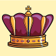 Prince of Wales Crown: Burgandy & Gold Crown