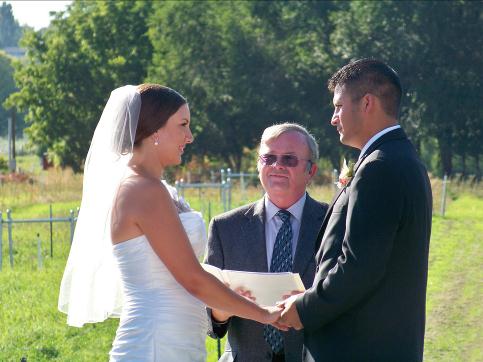 Traveling Minister, Wedding at Private Home, Benton City, Washington