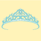 Prince of Wales Crown: Burgandy & Gold Crown
