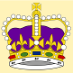 Prince of Wales Crown: Burgandy & Gold Crown